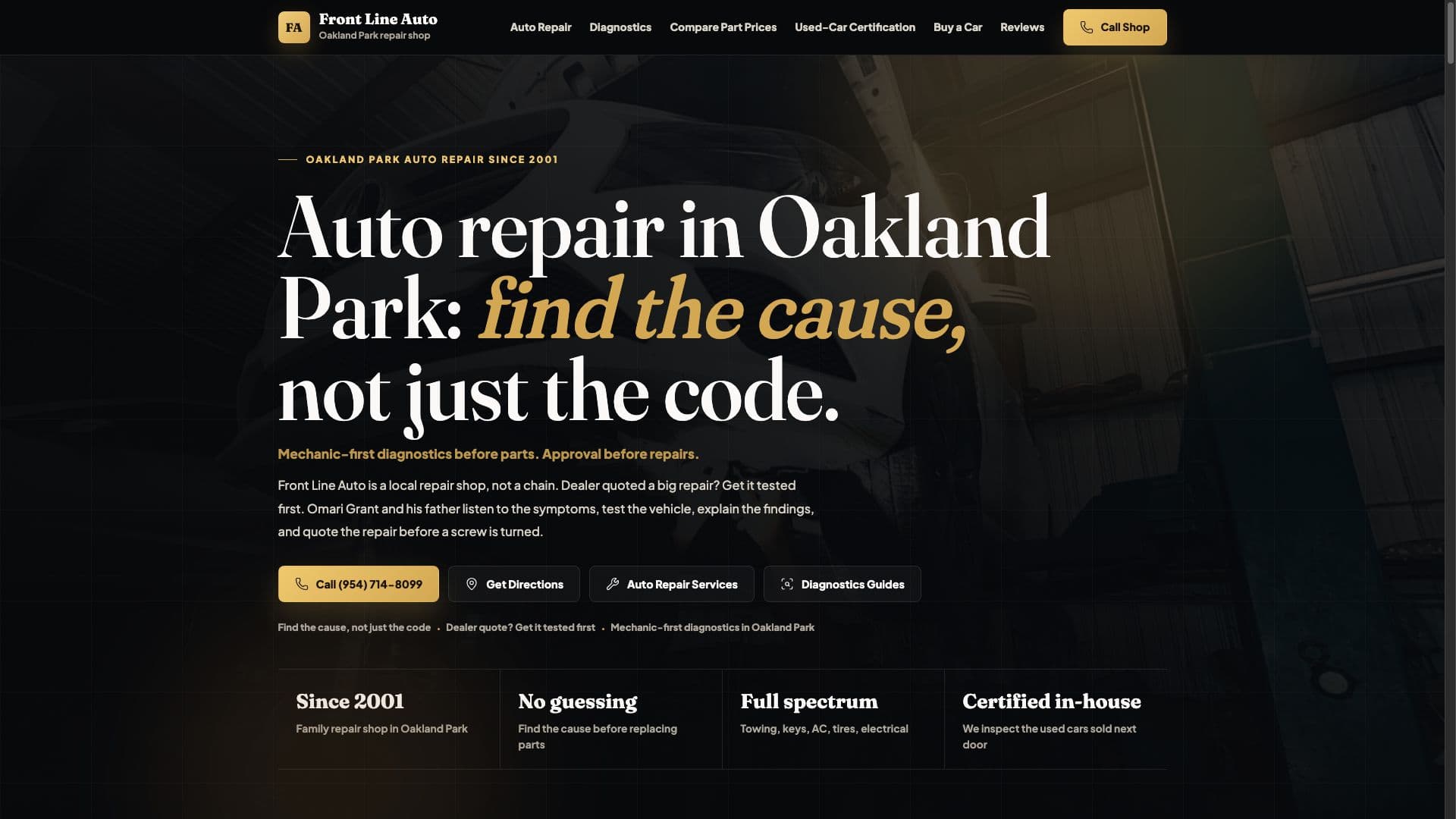 Frontline Auto Repair & AI Service Concierge