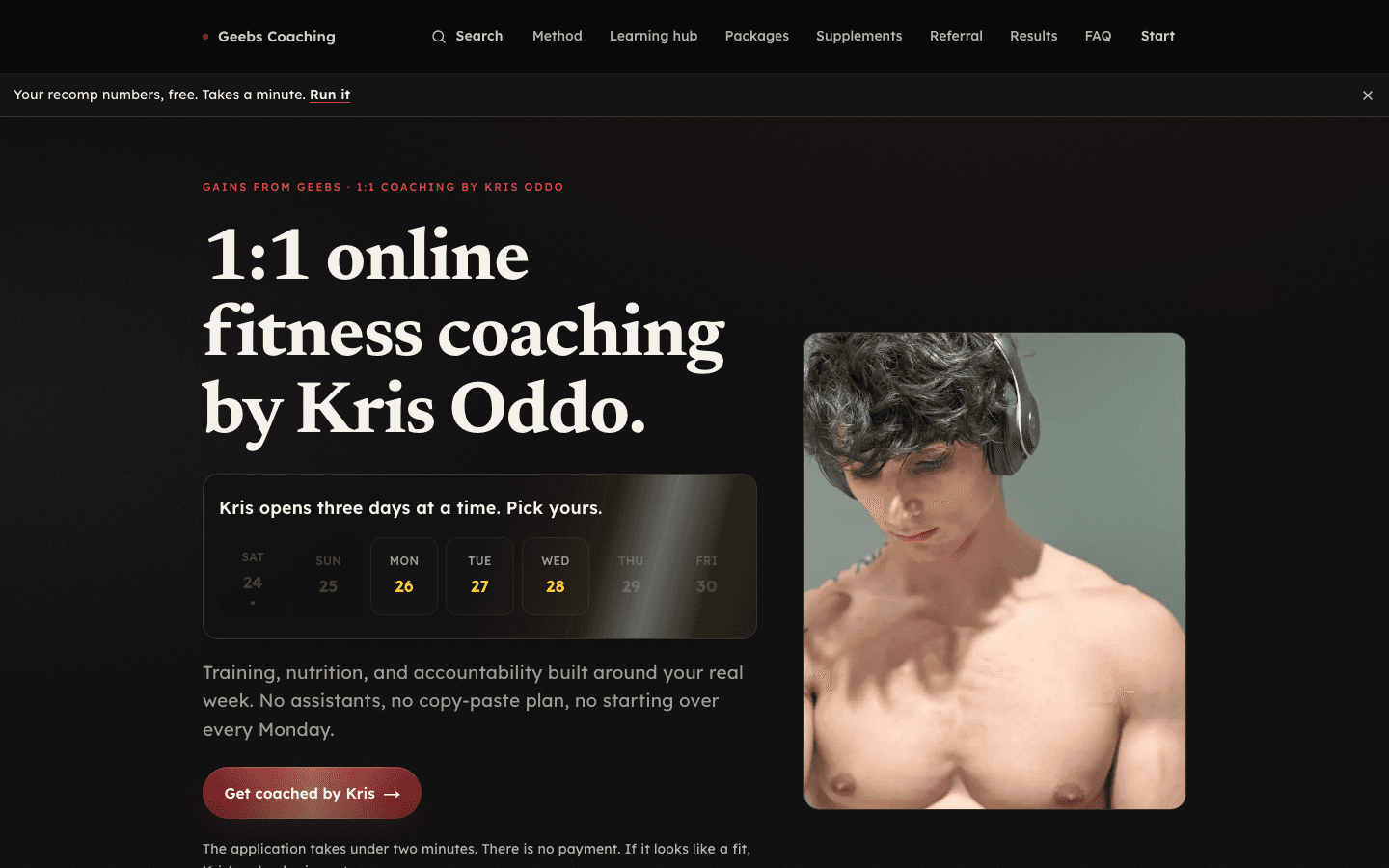 Gains From Geebs Coaching Website