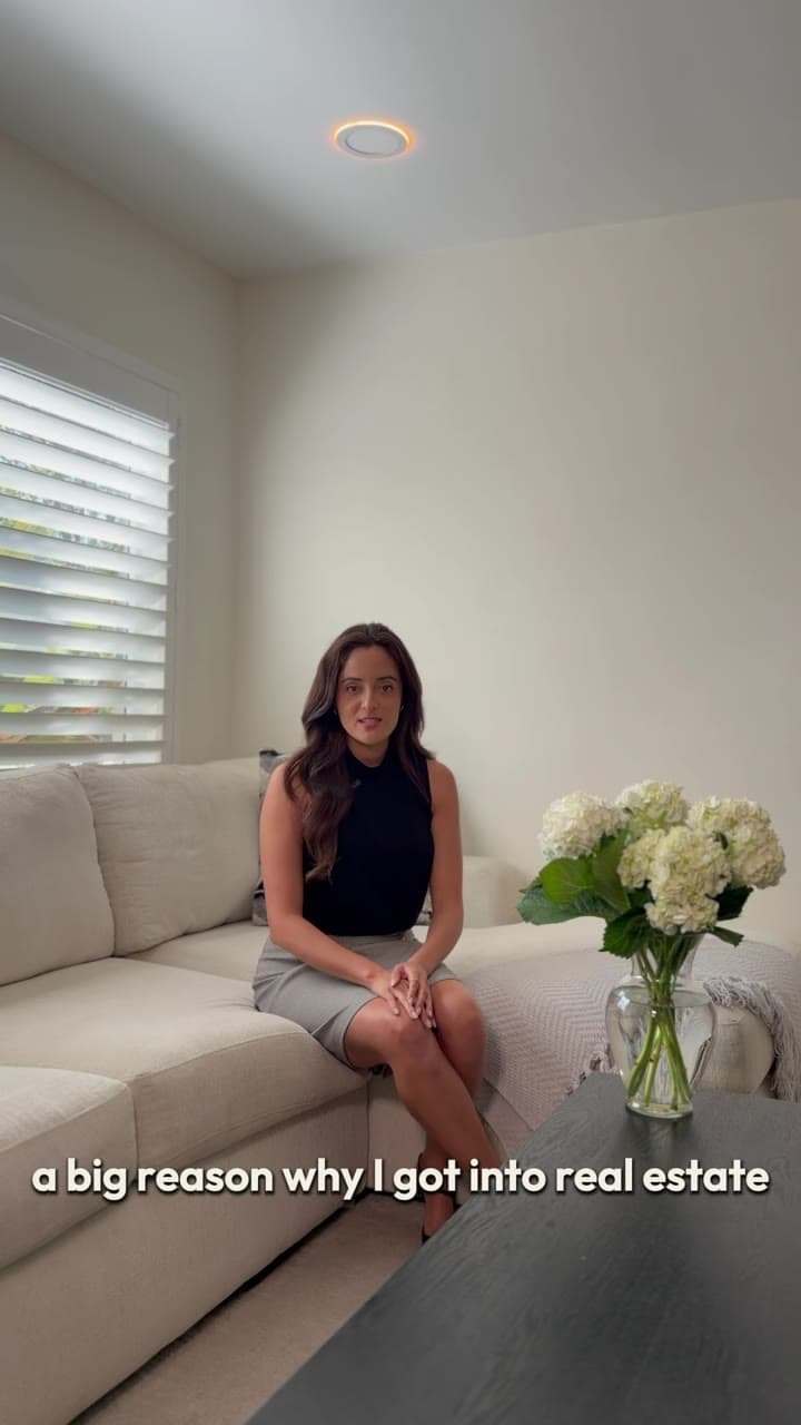 Frame from a property video: Agent intro, bright living room